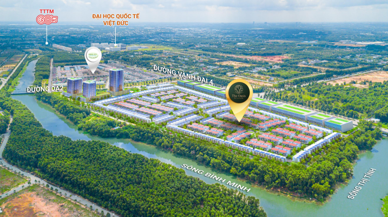 the oasis riverside bản đồ tổng thể