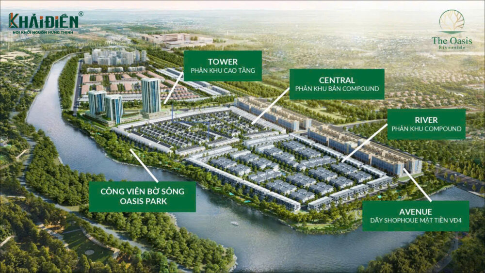 Tổng thể các phân khu The Oasis