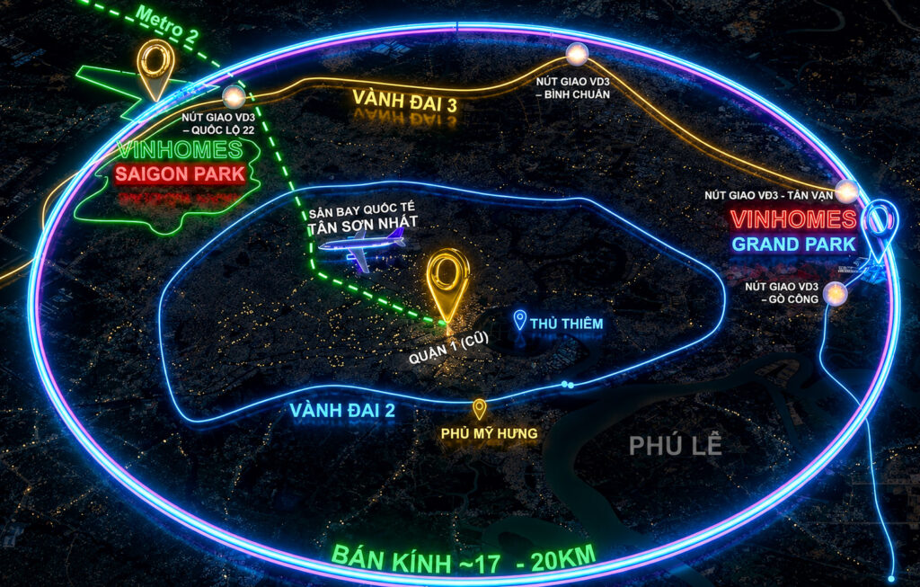 Vị trí Vinhomes Hóc Môn 2026